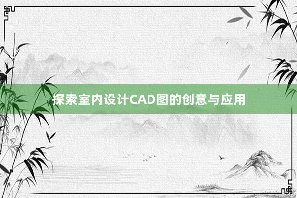 探索室内设计CAD图的创意与应用